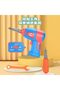 Kids Pretend Electric Drill Puzzle Set, Space Theme, Educational STEM Building Toy - 5