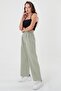 Women's Green High Waist Palazzo Pants - 3