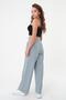 Women's Green High Waist Velcro Palazzo Pants - 5