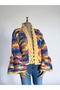 Handmade Colorful Puffy Chunky Cardigan - 6