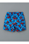 Blue Crew Neck Printed Boys' Tank Top and Swim Shorts - 5