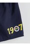 Yellow Fenerbahçe Printed Boys' T-Shirt and Swim Shorts 2-Piece Set - 6