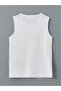 Blue Crew Neck Printed Boys' Tank Top and Swim Shorts - 4