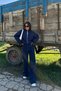Women's Navy Blue Zippered Winter Loose Tracksuit Set Nbg026 - 3