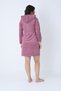 Women's Bamboo Micro Fabric Zippered Stylish Velvet Dress / Dusty Rose 3447 - 8