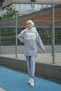 Hooded Zippered Tracksuit Set with Stripe Detail - 1016 - 8