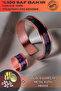 Women's Copper Bracelet Ring Set - Bianca Model Special Edition Metal Box and Quartz Stone