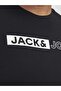 Men's Black Jjecorp Logo Tee Play Ss O-N Noos Pls Plus Size T-Shirt 12243630-Black - 6