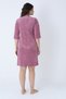 Women's Bamboo Micro Fabric Zippered Stylish Velvet Dress / Plum 3449 - 8
