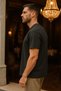 Smoked Color Regular Fit Cotton Men's T-Shirt - 2