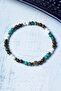 Certified Chrysocolla Hematite Howlite Bronzite Natural Stone Bracelet - 4