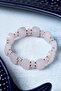 Certified Pink Quartz Hematite Natural Stone Bracelet - 4