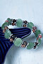 Certified Aventurine Rhodonite Hematite Natural Stone Macrame Bracelet - 2