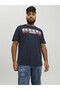 Men's Navy Blue2 Jjecorp Logo Tee Ss O-Neck Noos Pls Plus Size T-Shirt 12158505-Navyplay