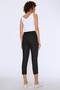 Women's Black Belted Carrot Pants Trousers 20K70651-Black - 4