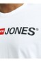 Men's White Jjecorp Logo Tee Ss Crew Neck Noos Pls Plus Size T-Shirt 12184987-White - 6