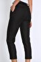 Women's Black Belted Carrot Pants Trousers 20K70651-Black - 5