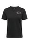 Women's Black Onlpolly Life Reg S/S Pocket Top Box Jrs T-Shirt 15317989-Black