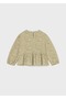 Girl's Knitted Printed Blouse Colorful - 3