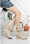 Women's Azra Mink Suede Bellows Boots - 4
