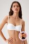 Economical 2-Pack White 6803 Verona Soft Push up Semi-Support Strapless T-Shirt Bra Set - 3