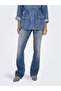 Women's Blue Onlblush Mid Flared Dnm Dot741 Noos Jean 15339447-Mediumblu - 3