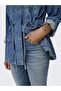 Women's Blue Onlblush Mid Flared Dnm Dot741 Noos Jean 15339447-Mediumblu - 4