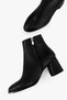 Women's Haylee Black Skin Heeled Boots Black Skin - 3