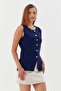 Crew Neck Vest Blouse Laci - 3