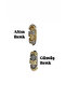 Moxy Zircon Stone Double Color Steel Earrings - 5