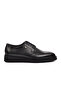 Black Genuine Leather Men's Casual Shoes - 3