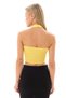 Women's Vanilla Yellow Viscose Lycra Underwear Crop with Neckline - 2