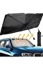 Car Front Windshield Sunshade for All Vehicles Foldable Sun Visor Umbrella Windscreen Canopy Flexible