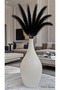 Nordic Style Bohemian Trend Hitit White Vase 32 cm - 3