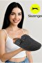 Leo Women Men Unisex Felt House Slippers Smoked Dark Gray - 5