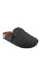 Leo Women Men Unisex Felt House Slippers Smoked Dark Gray - 4