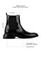 Sandy Women's Pointed Toe Ankle Boots with Elastic Sides - R.Black - 4