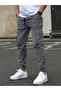 Men's Gray Smoked Quality Cotton Cargo Pants