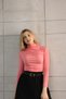 Women's Shirring Detailed Stand Collar Sandy Blouse - 6
