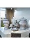 Naomi Collection Black Relief 5-Piece Ceramic Bathroom Set