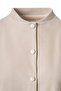 Beige Pleat Detail Snap Jacket - 2