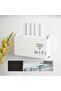 White Plexiglass Wifi Box Wall Hanging Insurance and Modem Storage Box 25X15X6 cm - 4