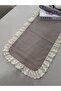 Ruffled Scalloped Vintage Oval Runner 45X140 cm - 4