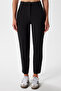 Women's Jeremy Tok Textured Ribbed Black Carrot Pants 5113 - 3