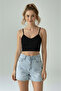 Scuba Fabric Gatherer Front Back V Neck String Strap Sports Crop Top Sports Bras - 2
