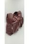 Women's Stylish Hand and Shoulder Bag with Zipper and Two Pockets on the Front - 4