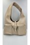 Women's Stylish Hand and Shoulder Bag with Zipper and Two Pockets on the Front - 4