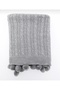 Knitwear Pompom Tv Blanket - Knee Shawl - Woven Sofa Cover - 3