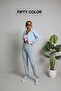 Women's Hooded Zippered Crop Cardigan Sweatshirt -Three Thread Raster - 2