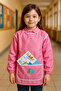 Size 4 (8-12 Years) Pink Paint Apron Water and Paint Resistant Quality Product